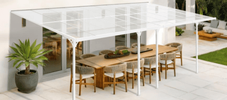 Carport un terases nojumes